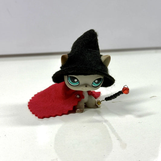 Handmade LPS Halloween Witch Outfit | Witch & Pumpkin Spirit Costume with Wand