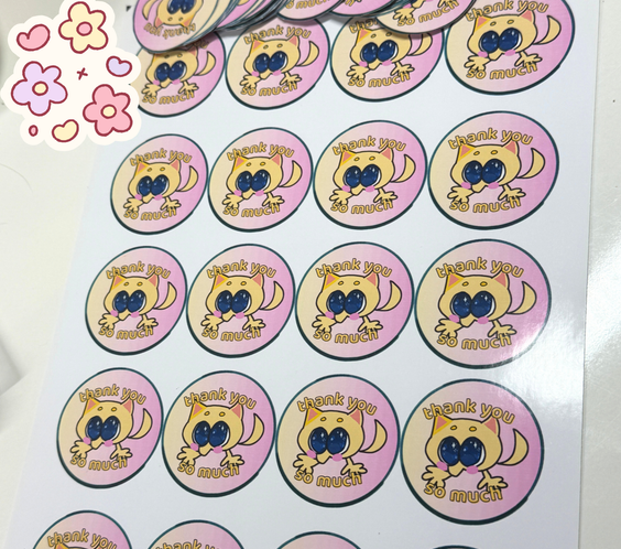 LPS Evie mascot "Thank You" Sticker Sheet