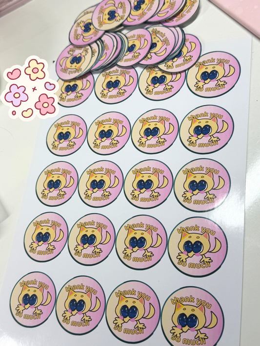 LPS Evie mascot "Thank You" Sticker Sheet