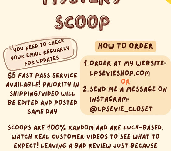 LPS Mystery Scoops - NEW MENU