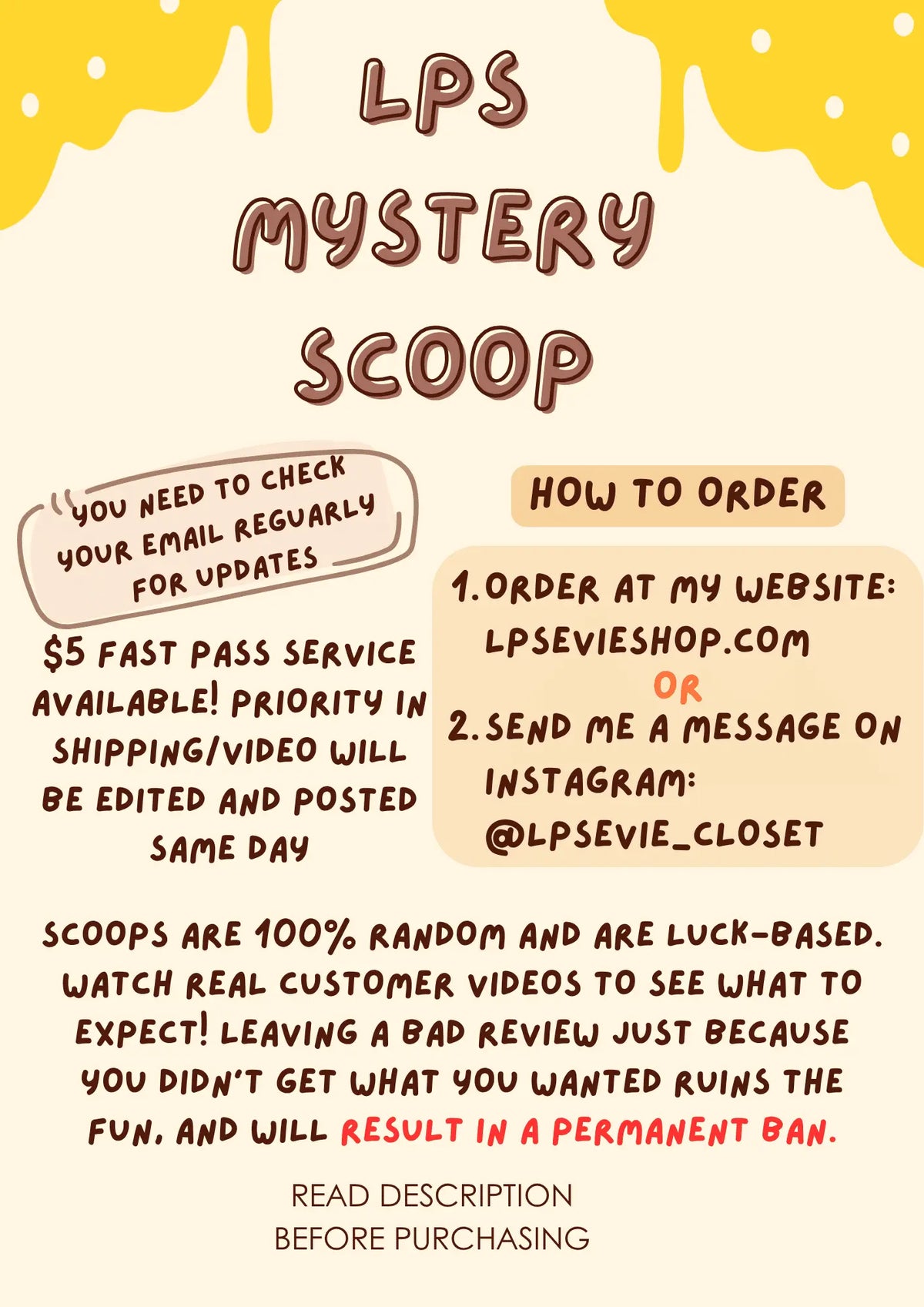 LPS Mystery Scoops - NEW MENU