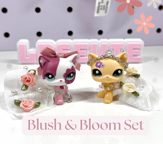 🌸 Blush & Bloom LPS Outfit Set 🌸