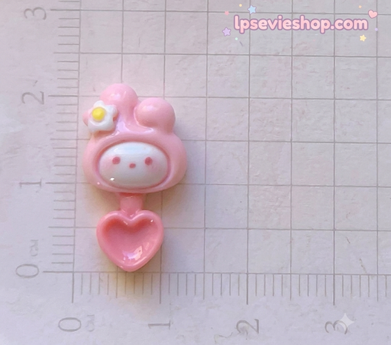 Miniature Kawaii Heart Spoon Set (Set of 6) – Pastel Character Spoons | Dollhouse Kitchen & Cafe Accessories