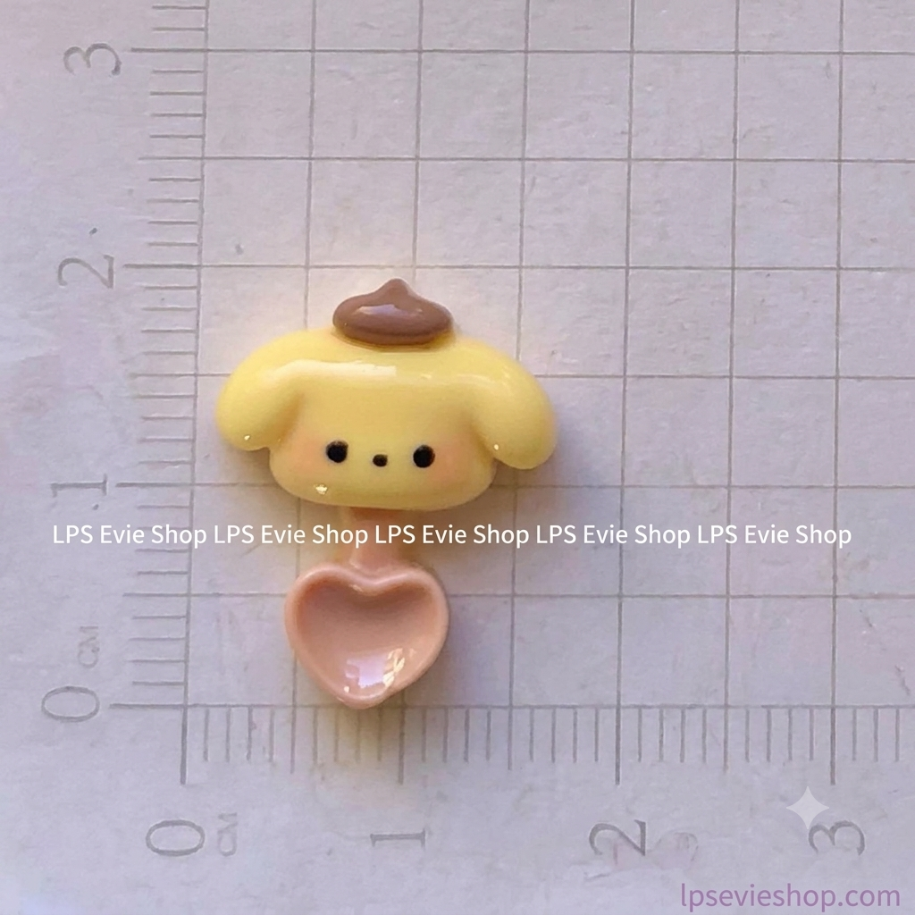 Miniature Kawaii Heart Spoon Set (Set of 6) – Pastel Character Spoons | Dollhouse Kitchen & Cafe Accessories
