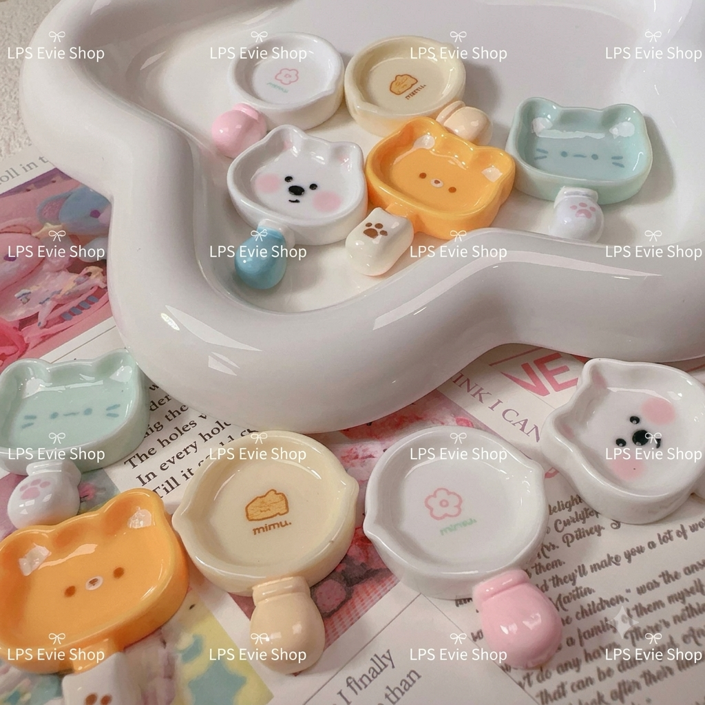 🍳 Sets of 4 Animal Frying Pan Trinkets for LPS