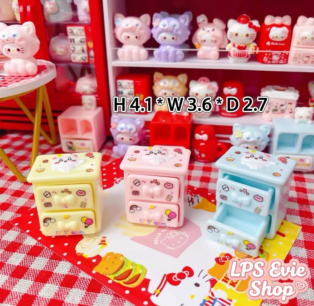 🎀 Kawaii Mini Drawer Cabinet for LPS ✨