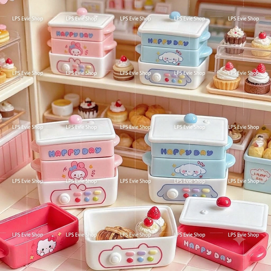 Miniature Kawaii Slow Cooker Crock Pot for Littlest Pet Shop (LPS) | Dollhouse Kitchen Appliance with Optional Food