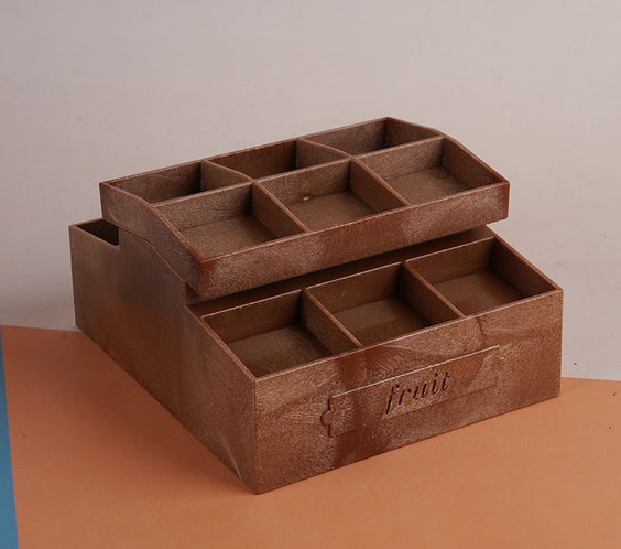 Miniature 2-Tier Food Display Crate with Mini Foods Set  | Dollhouse Market & Cafe Food Props