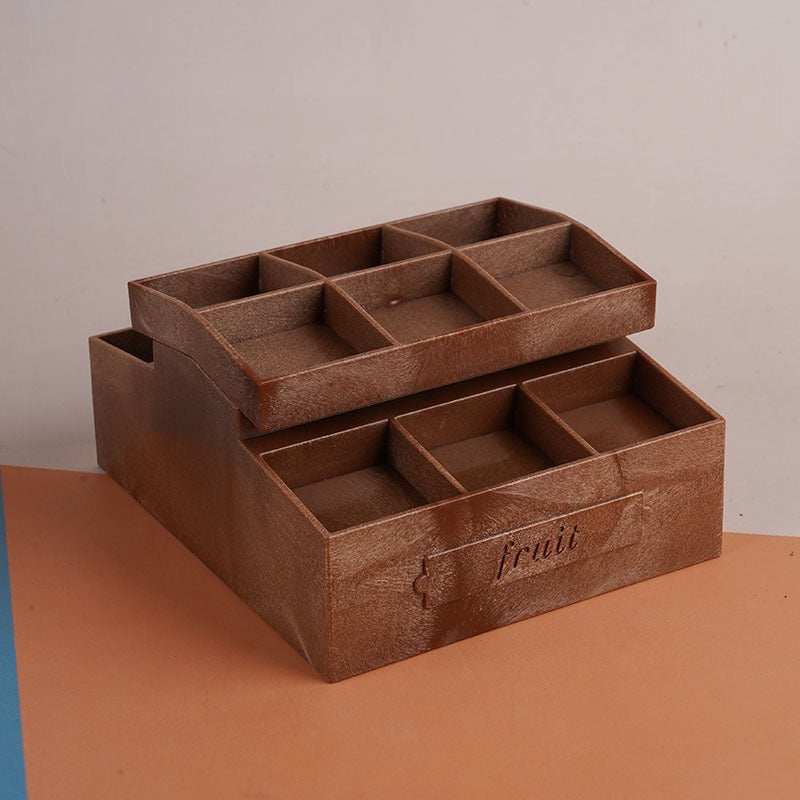 Miniature 2-Tier Food Display Crate with Mini Foods Set  | Dollhouse Market & Cafe Food Props
