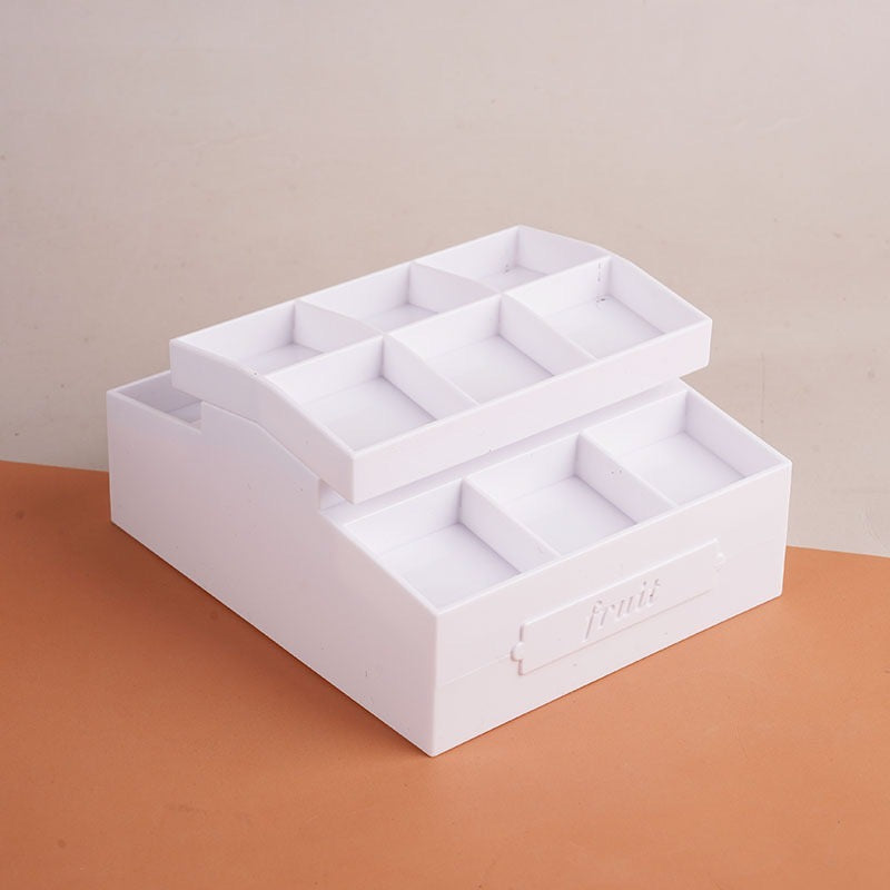 Miniature 2-Tier Food Display Crate with Mini Foods Set  | Dollhouse Market & Cafe Food Props