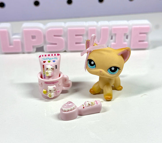 Miniature Bathroom Toiletries Set with Toothbrush, Toothpaste & Cup | LPS Accessories