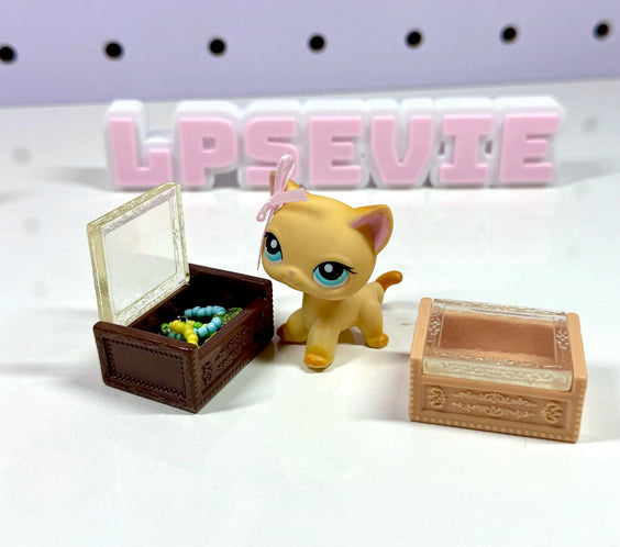 Miniature Jewelry Box Set of 2 | LPS Accessories & Dollhouse Decor