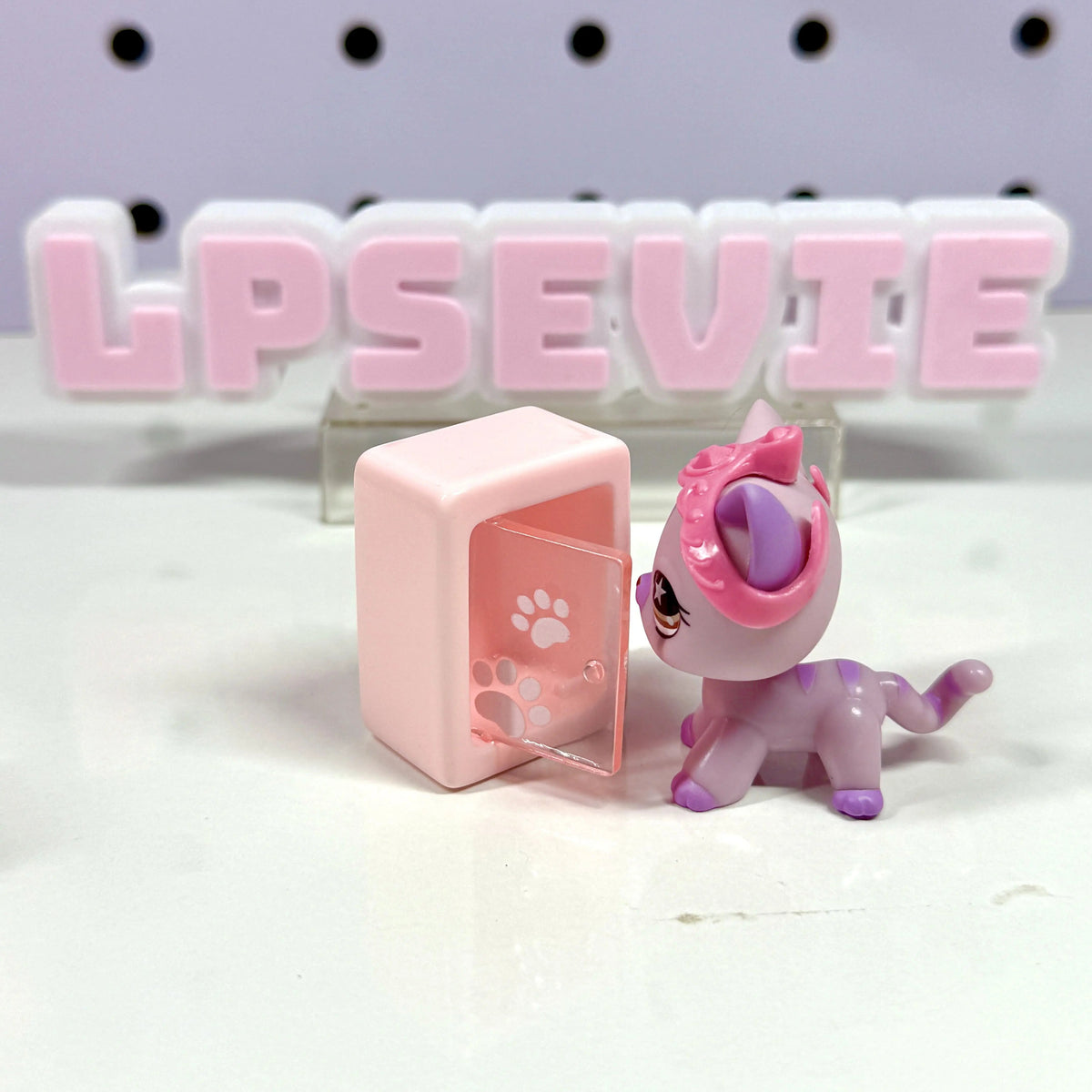 Miniature Pink Furniture Set of 3 | LPS Accessories & Dollhouse Storage