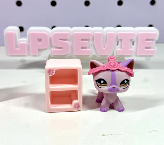 Miniature Pink Furniture Set of 3 | LPS Accessories & Dollhouse Storage
