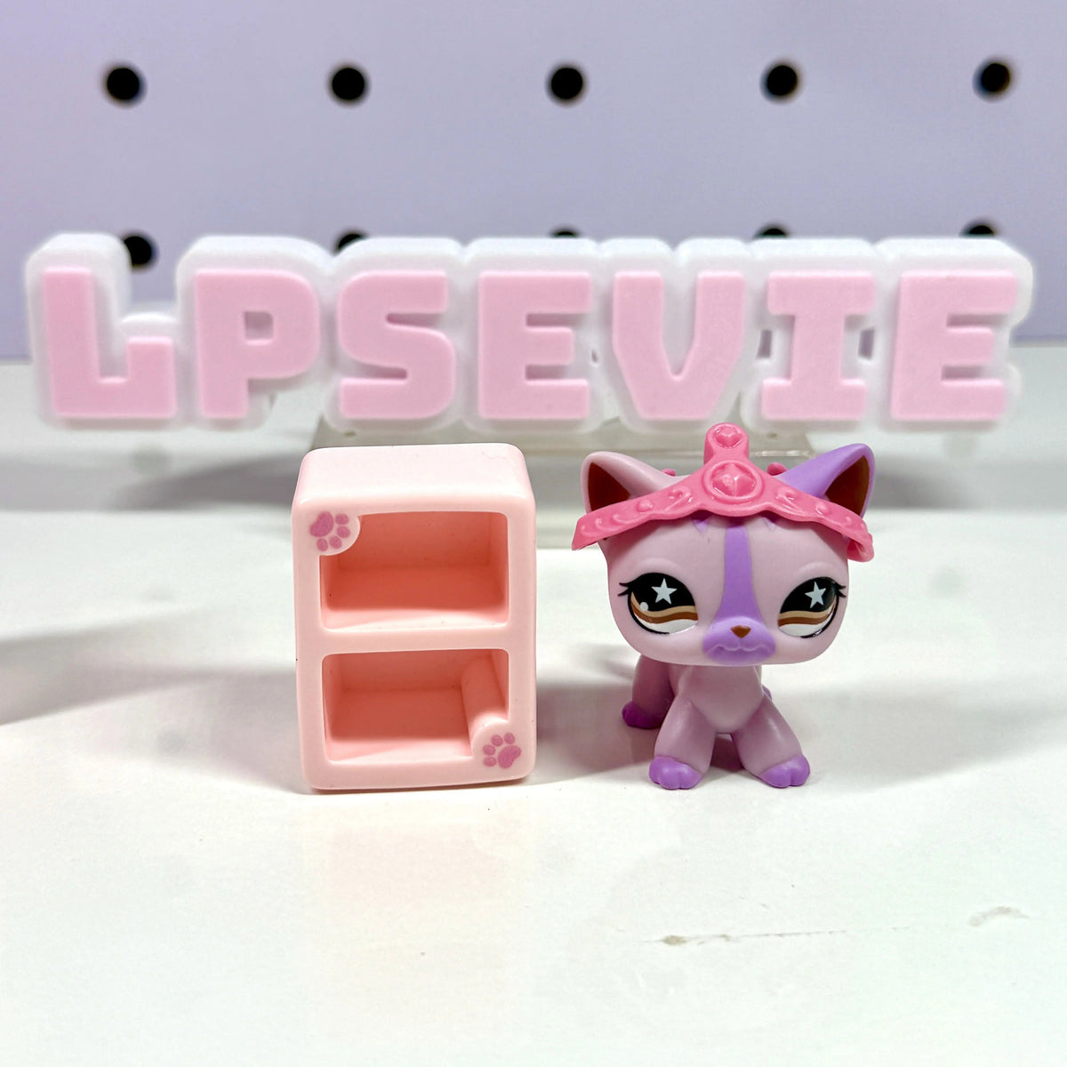 Miniature Pink Furniture Set of 3 | LPS Accessories & Dollhouse Storage