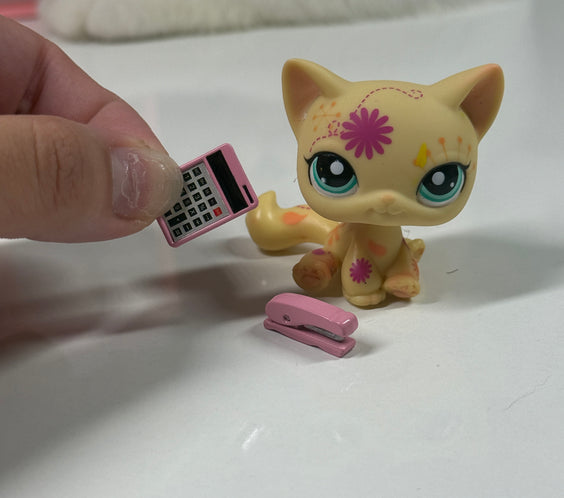 Miniature Stapler and Calculator