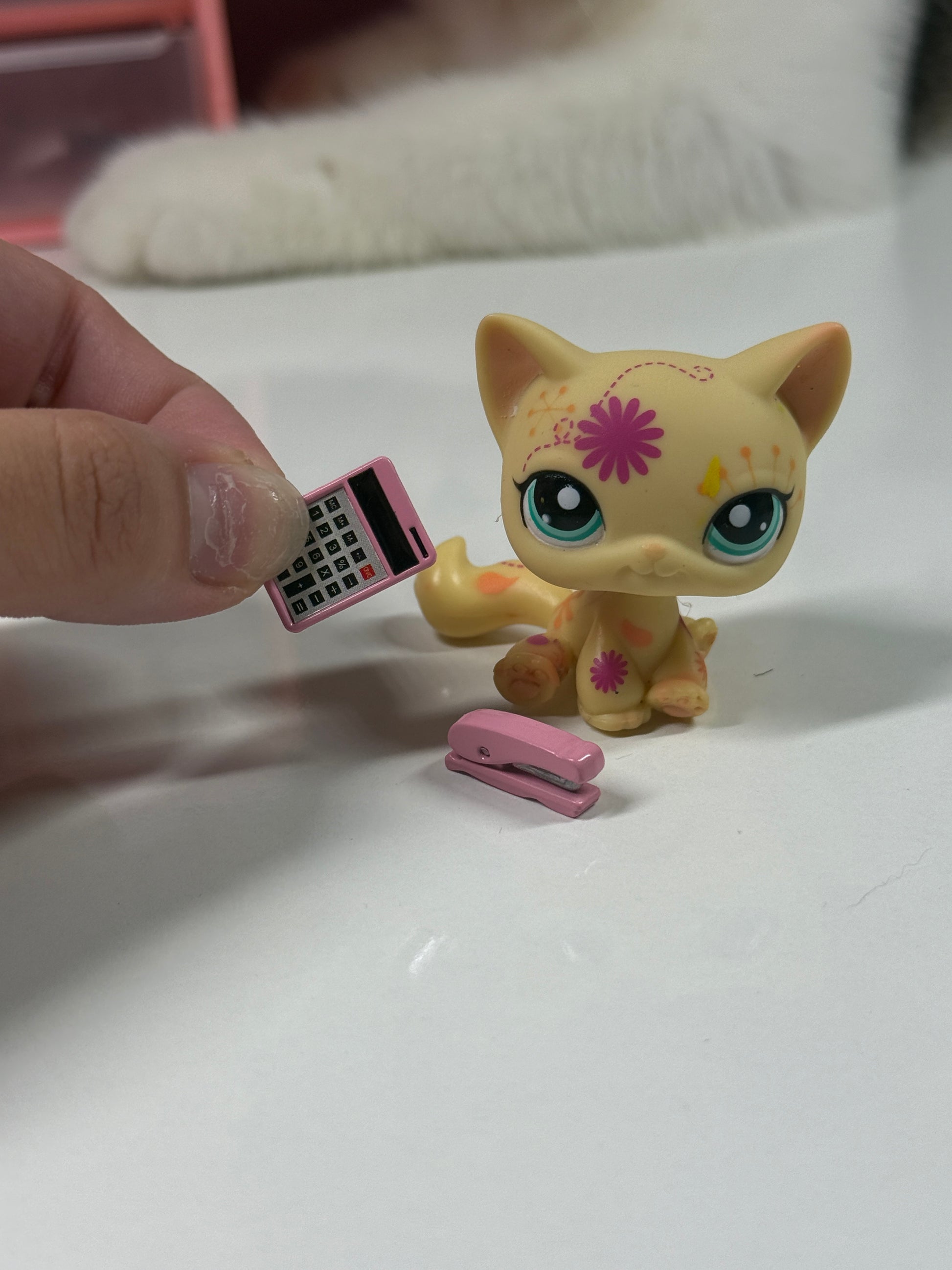 Miniature Stapler and Calculator