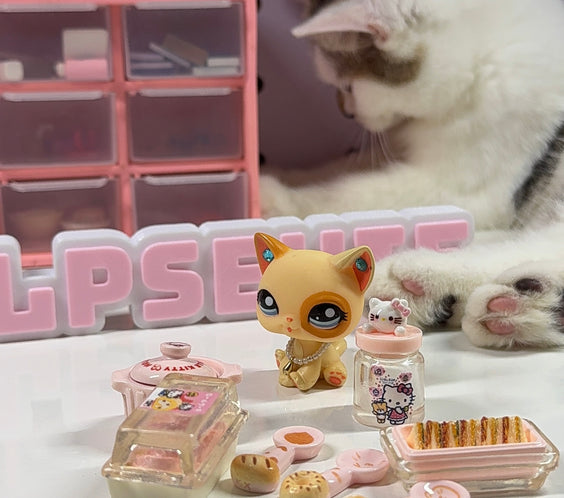 LPS Cute Hello-Kitty food trinkets