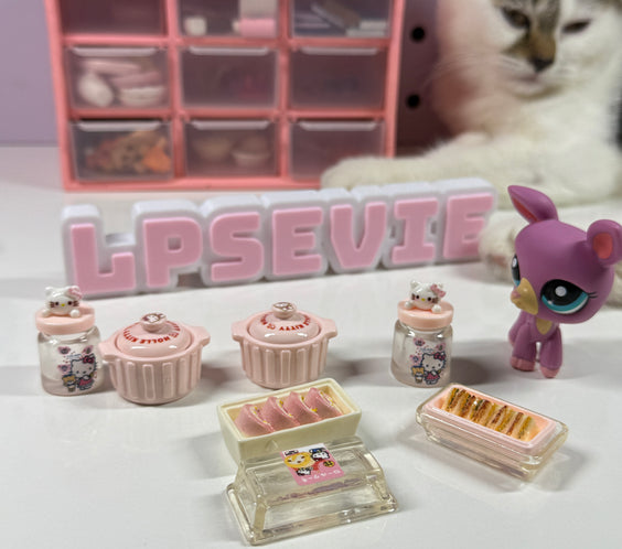 LPS Cute Hello-Kitty food trinkets