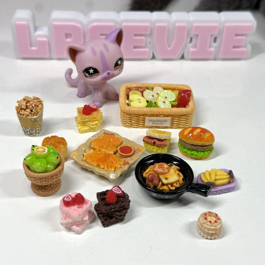 Set of 5–10 Random Miniature Food Trinkets | LPS Accessories
