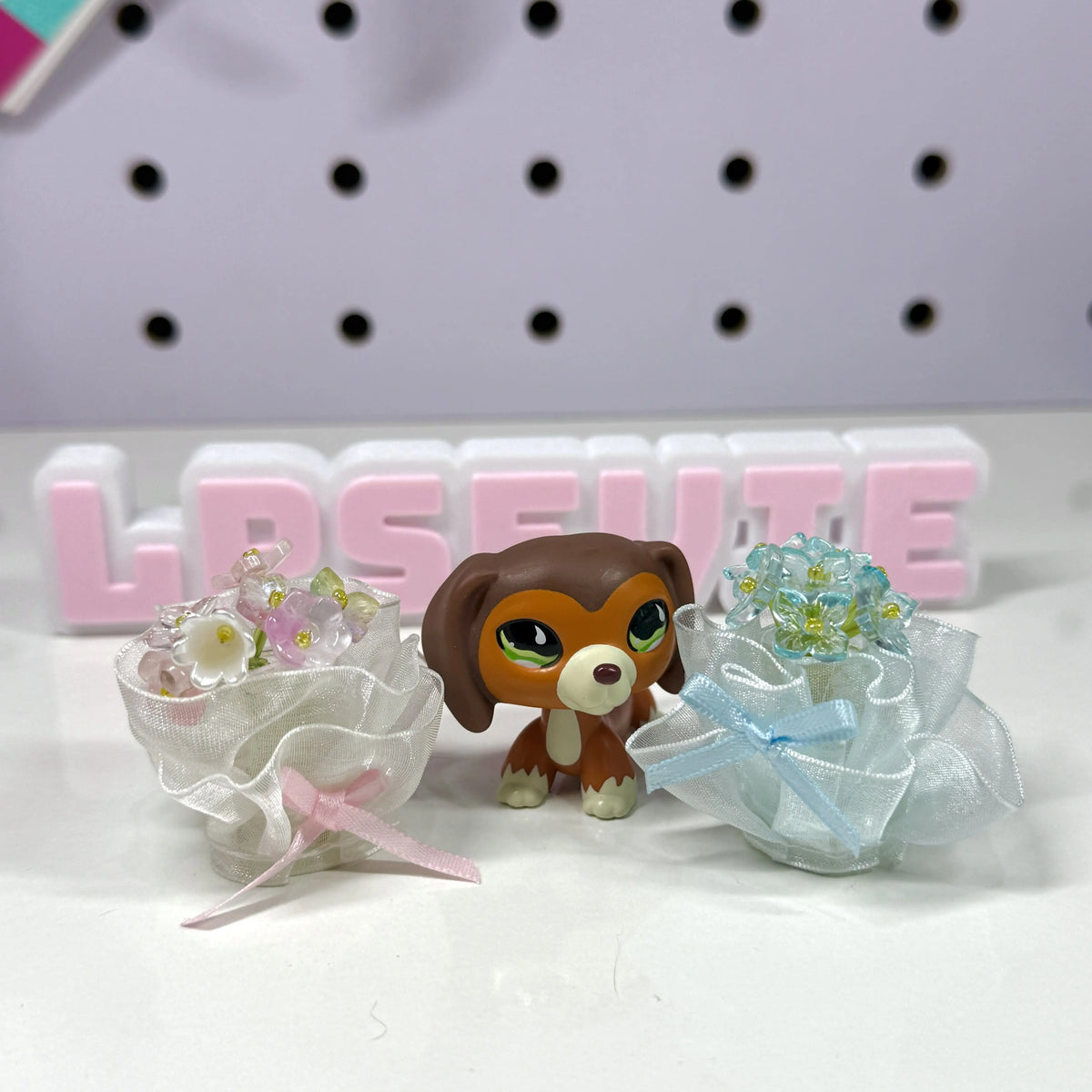 Handmade Miniature Flower Bouquet | LPS Accessories & Doll Props
