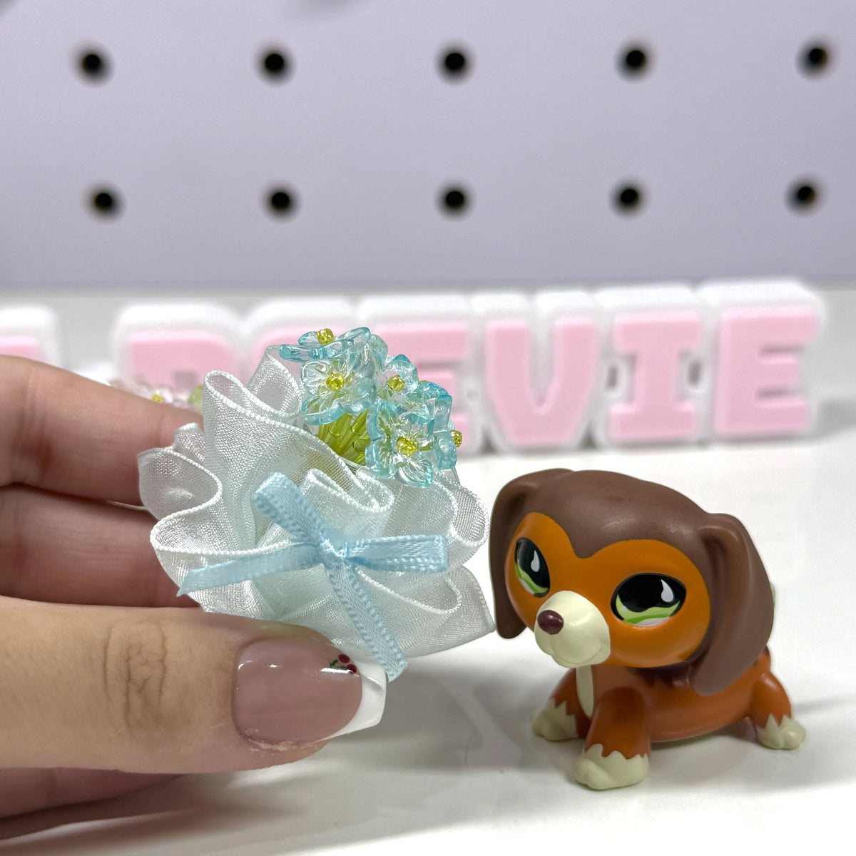 Handmade Miniature Flower Bouquet | LPS Accessories & Doll Props