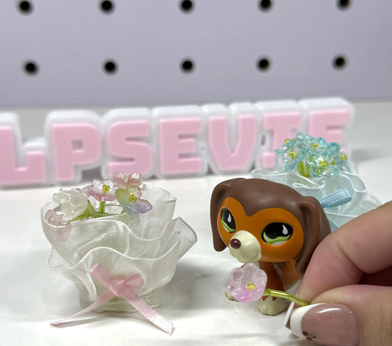 Handmade Miniature Flower Bouquet | LPS Accessories & Doll Props