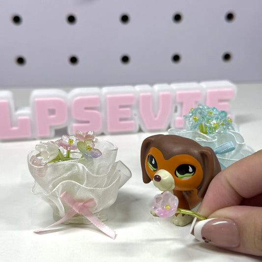 Handmade Miniature Flower Bouquet | LPS Accessories & Doll Props