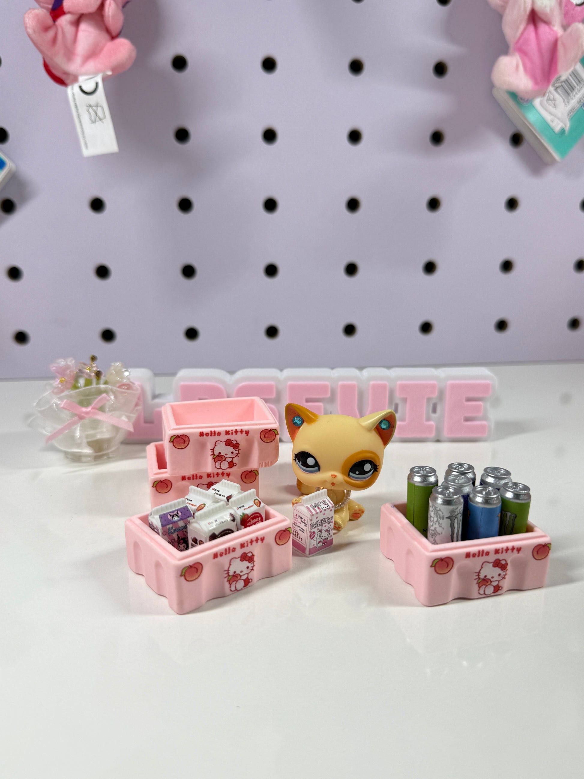 Hello Kitty Drink Crate Trinket for LPS