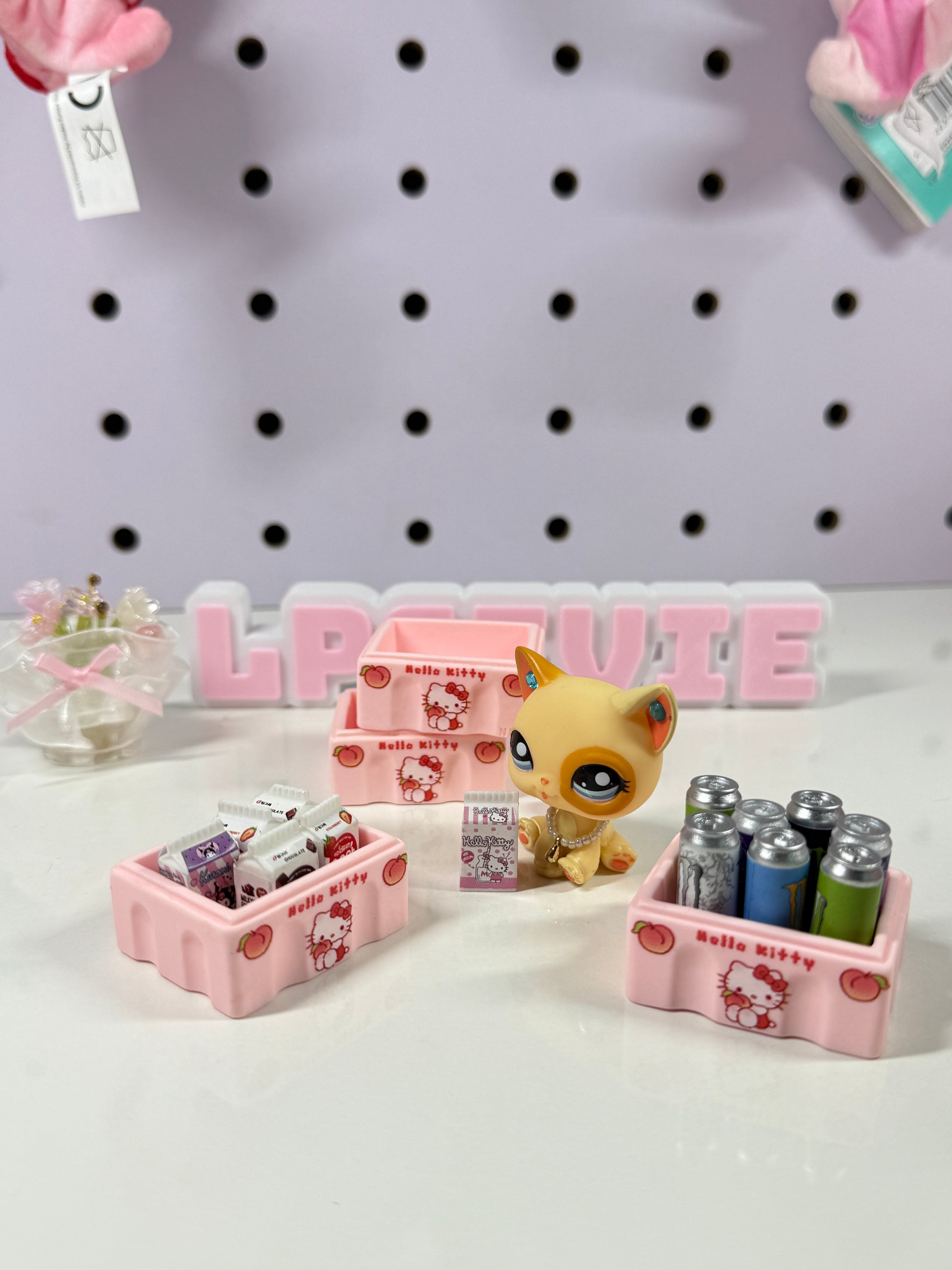 Hello Kitty Drink Crate Trinket for LPS