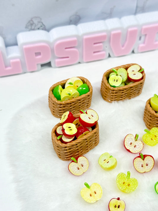 🍎 Mini Apple Basket Trinket Set for LPS