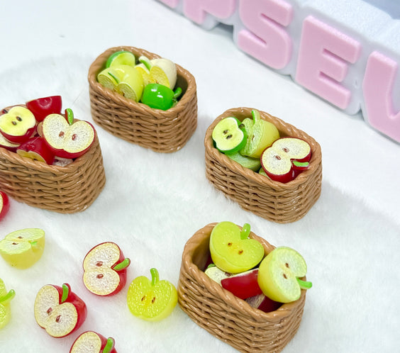 🍎 Mini Apple Basket Trinket Set for LPS