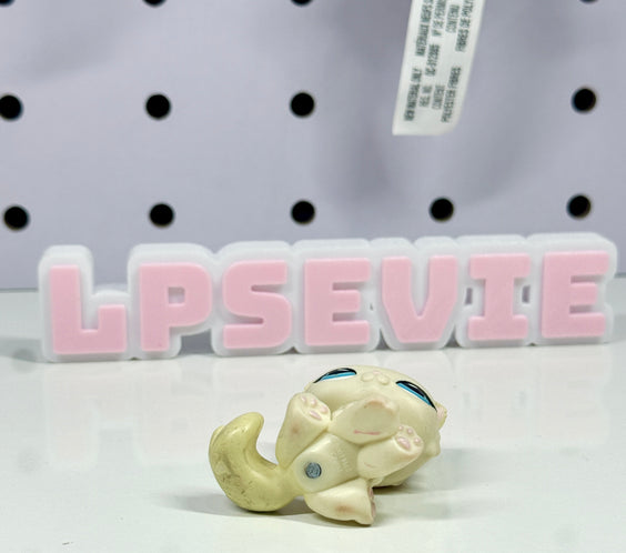 Authentic LPS #428 Cream Persian Cat Blue Eyes Littlest Pet Shop ✨