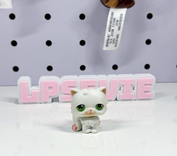 Authentic LPS #15 White Persian Cat Littlest Pet Shop