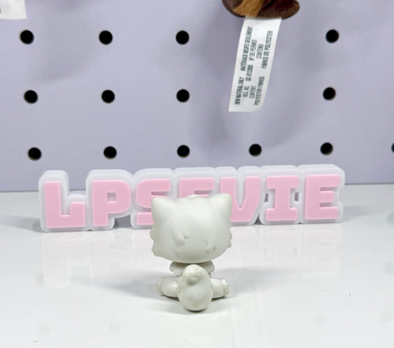 Authentic LPS #15 White Persian Cat Littlest Pet Shop