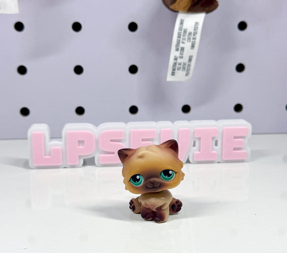 Authentic LPS #22 Brown Persian Cat Littlest Pet Shop ✨