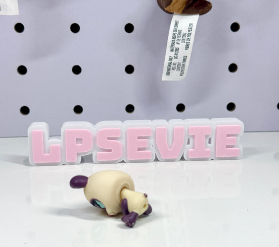 Littlest Pet Shop Authentic LPS #822 Panda Bear Purple Funniest Aqua Eyes Hasbro