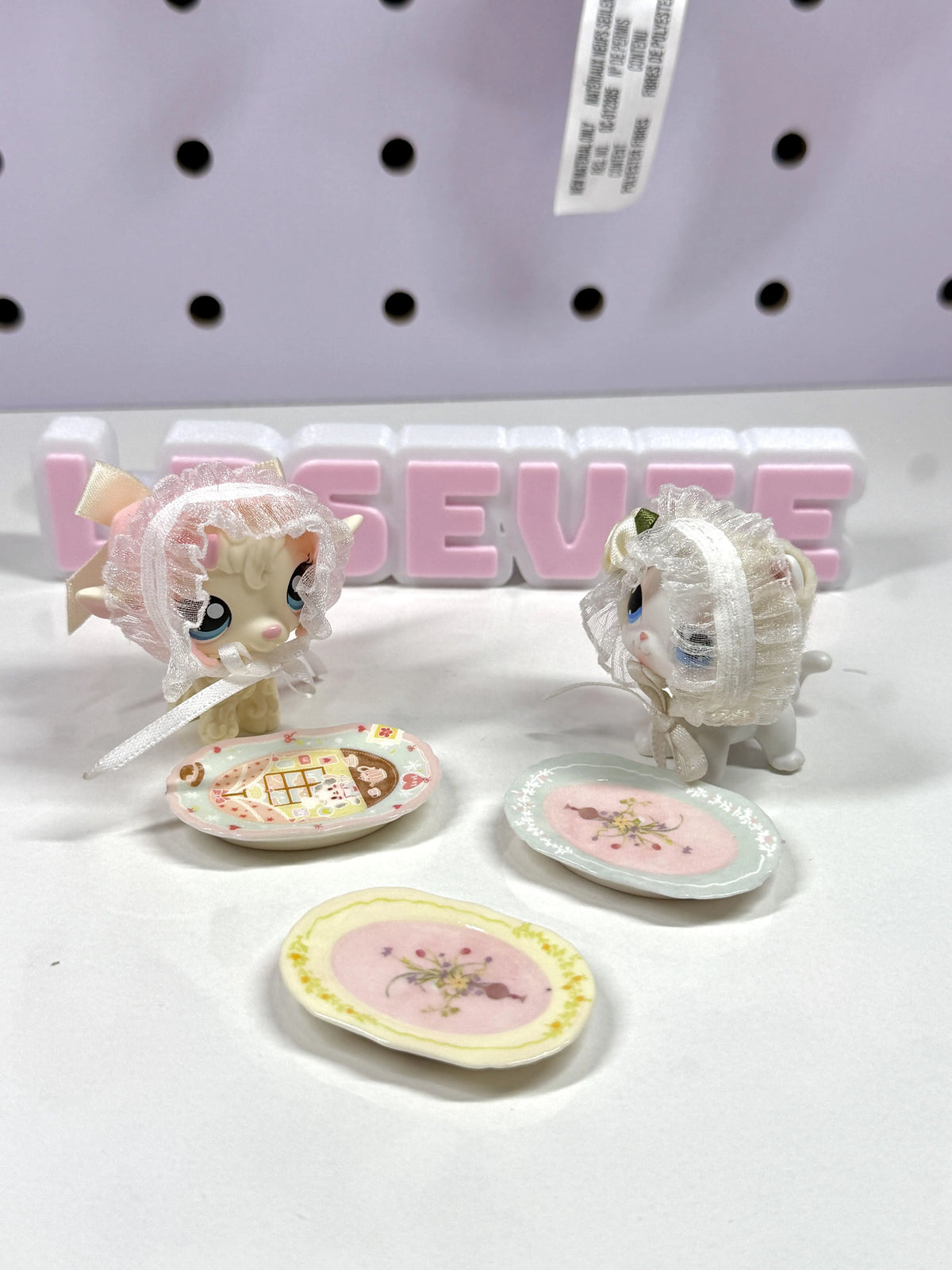🍽️ Miniature Cute Plate & Tray Trinket Set for LPS | Kawaii Plates, Trays & Kitchen Decor