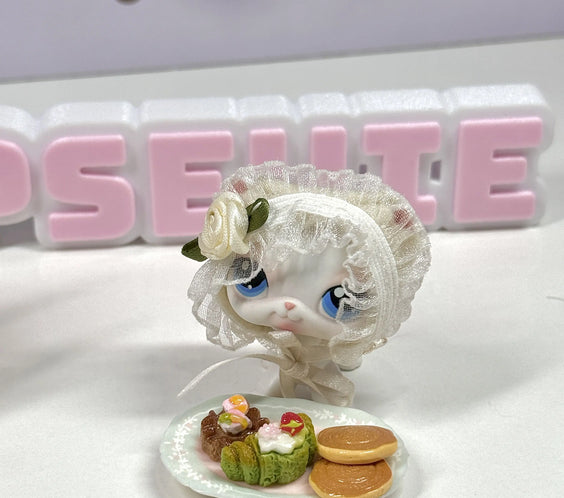 🍽️ Miniature Cute Plate & Tray Trinket Set for LPS | Kawaii Plates, Trays & Kitchen Decor