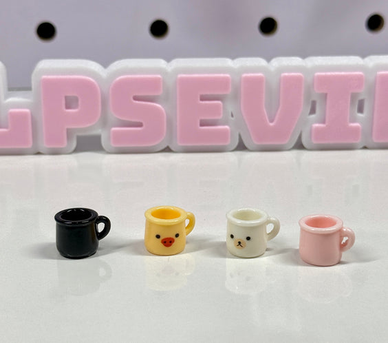 ☕ Kawaii Mini Mug Set for LPS – Set of 4 Cups ✨