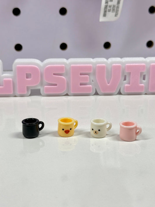 ☕ Kawaii Mini Mug Set for LPS – Set of 4 Cups ✨