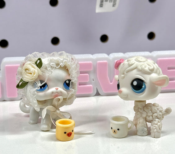 ☕ Kawaii Mini Mug Set for LPS – Set of 4 Cups ✨