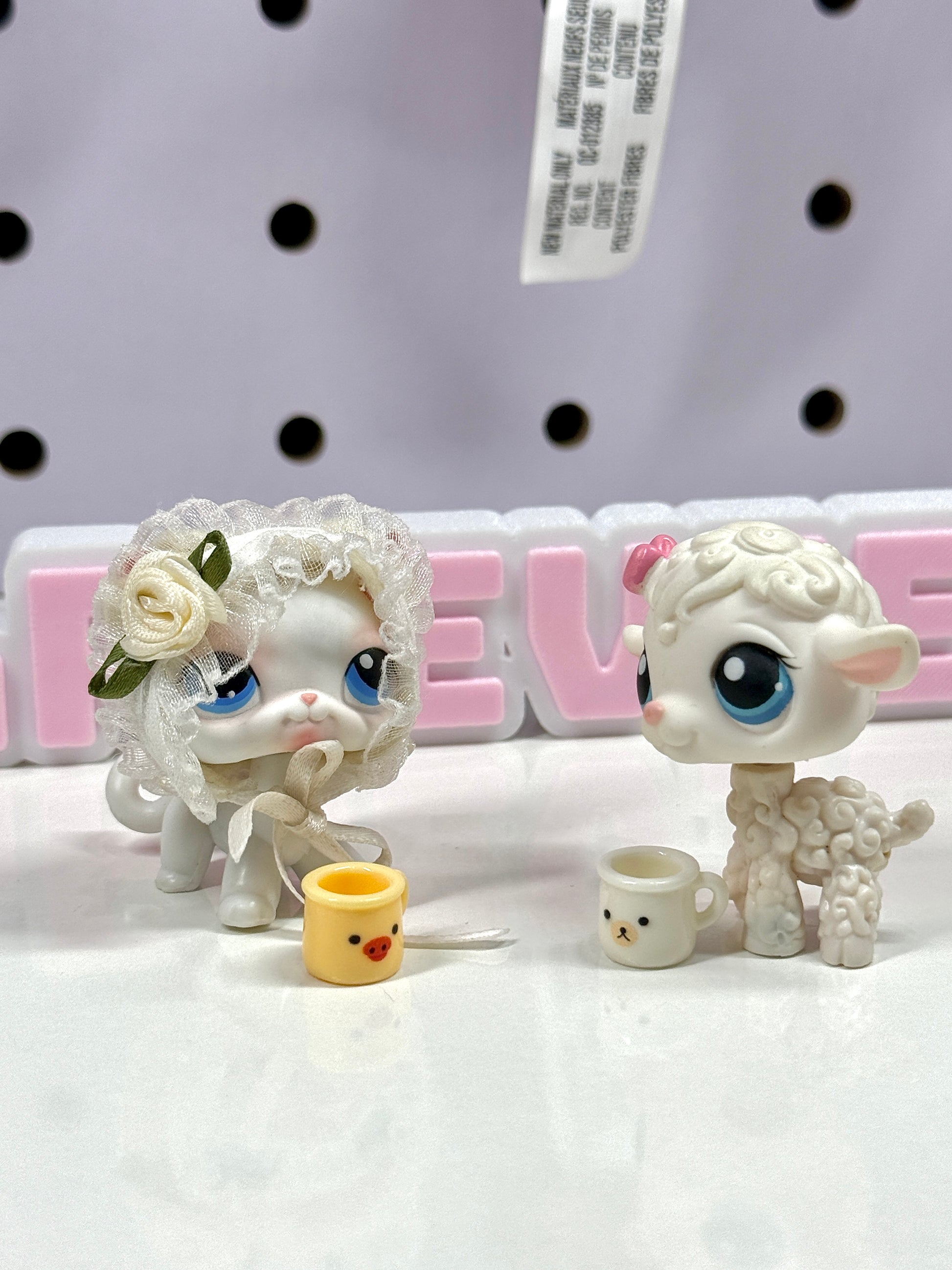 ☕ Kawaii Mini Mug Set for LPS – Set of 4 Cups ✨