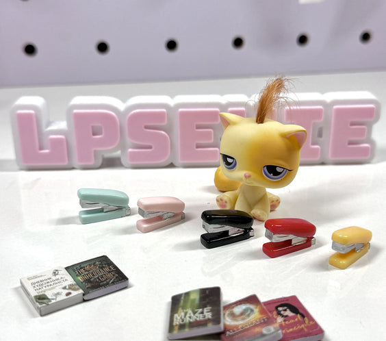 📚 Mini Stapler + Books Trinket Set for LPS ✨