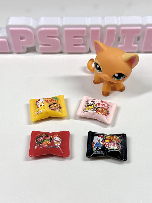 🍜 Hello Kitty Buldak Ramen Package Trinket for LPS 🎀
