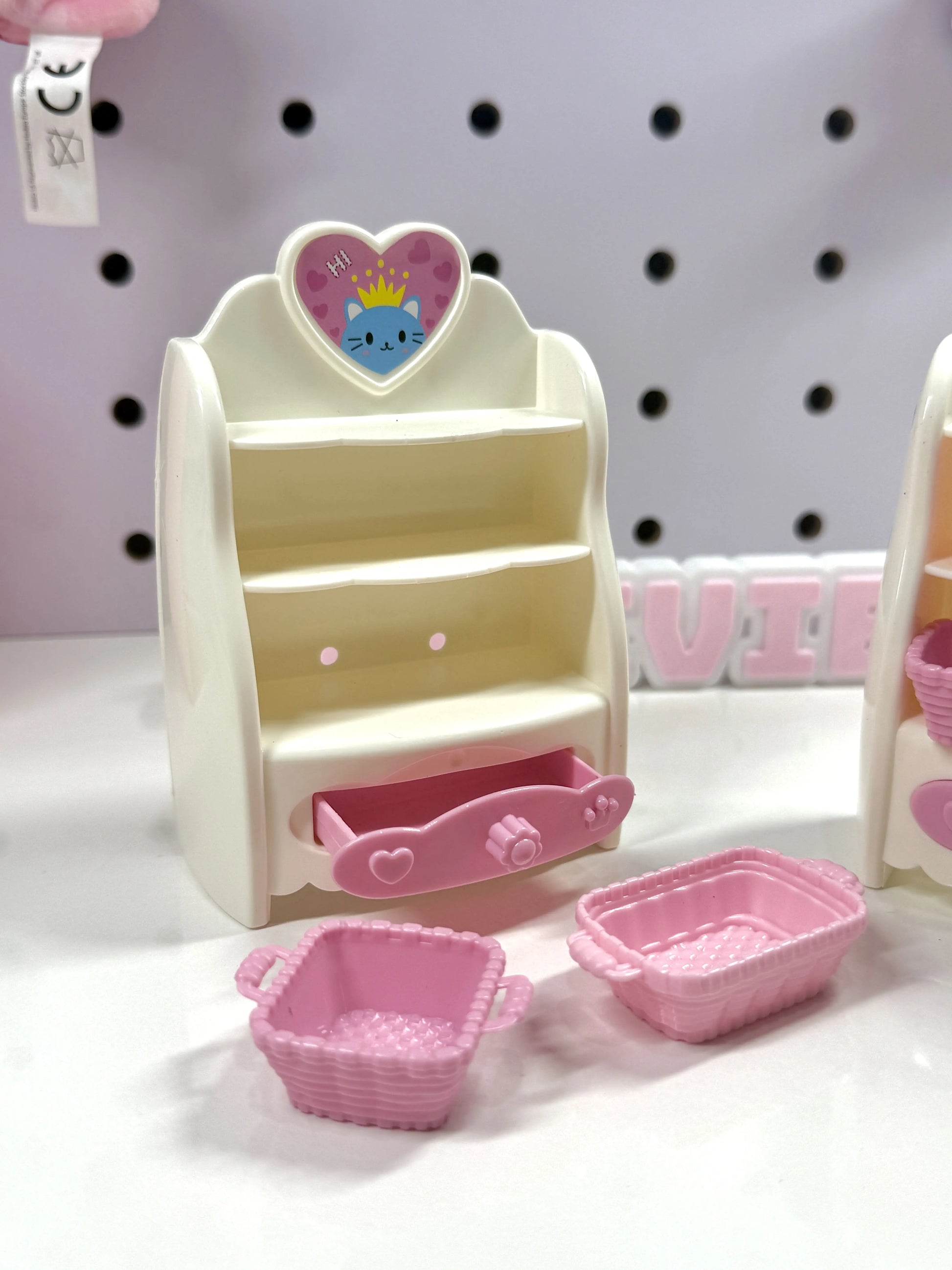 Market Shelf Set for LPS | Mini Grocery Display Rack with Baskets