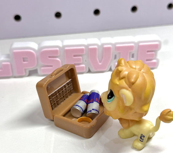 Miniature White Suitcase for LPS (CAN OPEN & CLOSE)