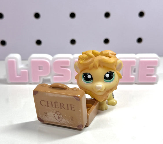 Miniature White Suitcase for LPS (CAN OPEN & CLOSE)