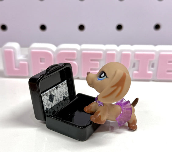 Miniature White Suitcase for LPS (CAN OPEN & CLOSE)