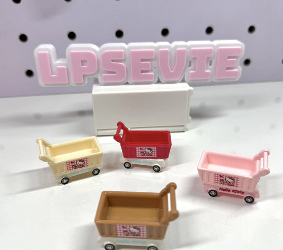 🛒1 Miniature Shopping Cart for LPS| Cute Grocery Cart Prop